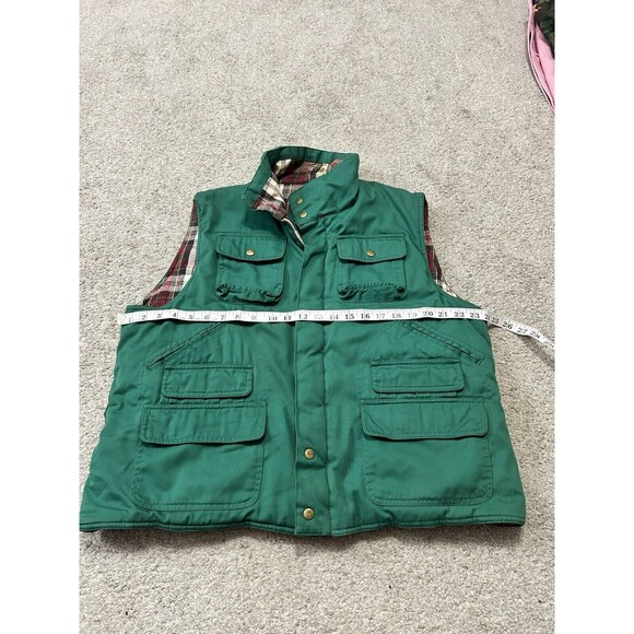 Southern Classic Utility Vest Men’s Size Large Outdoor Fishing Flannel Kelly Gr - Picture 3 of 5